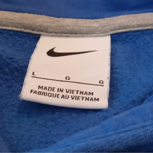 Boy's Club Blue Fleece Hoody From Misawa Japan Youth Size L - Picture 5 of 8